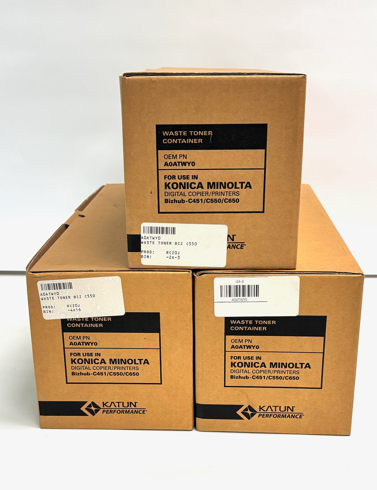 3 Compatible with Konica Minolta C451/C550/C650 Waste Toner Containers A0ATWY0