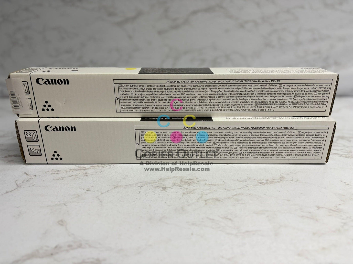2 OEM Canon iRA DX C3926i,C3930i,C3935i, iRC3326i GPR-66 Yellow and Black Toners