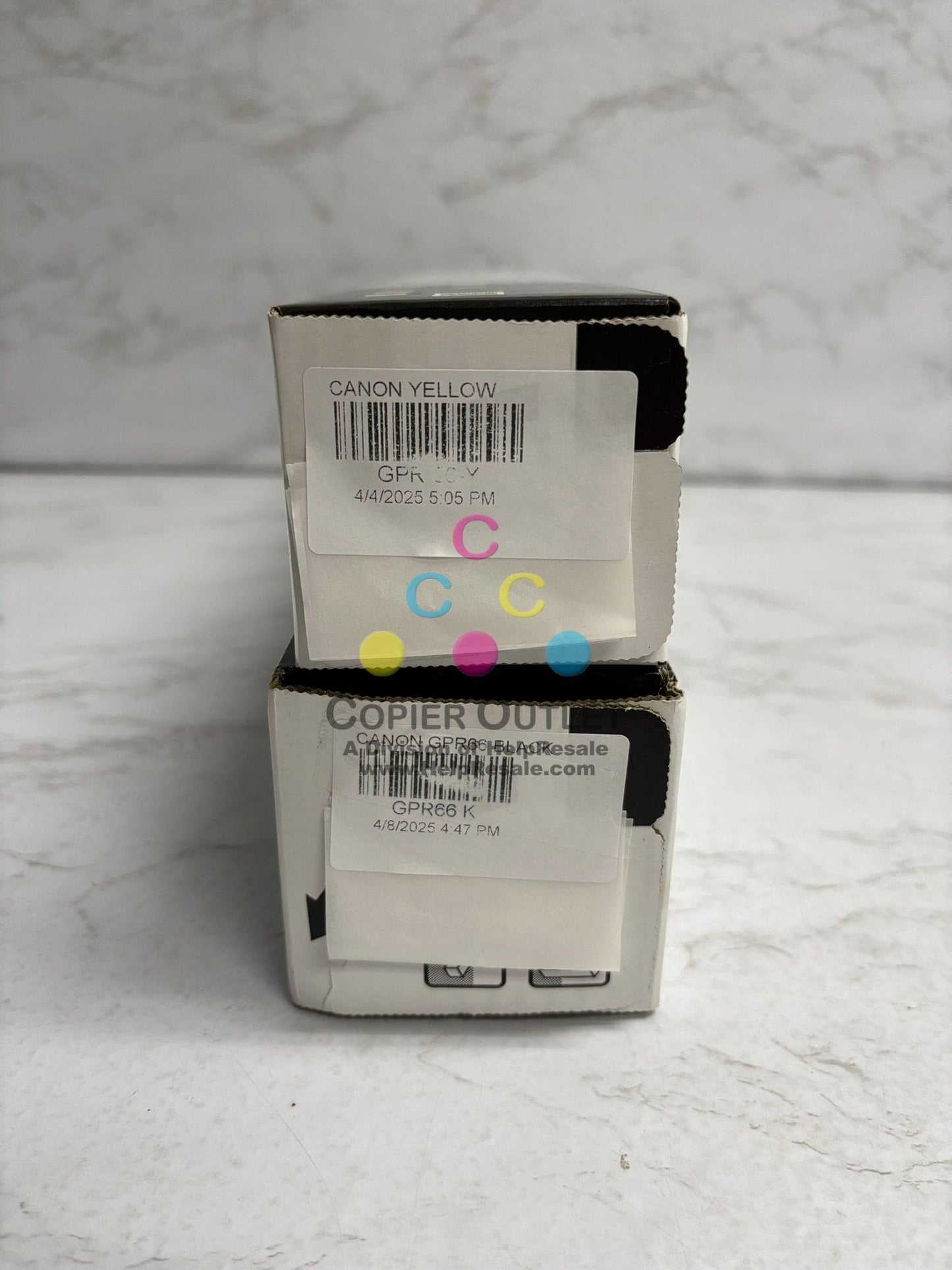 2 OEM Canon iRA DX C3926i,C3930i,C3935i, iRC3326i GPR-66 Yellow and Black Toners