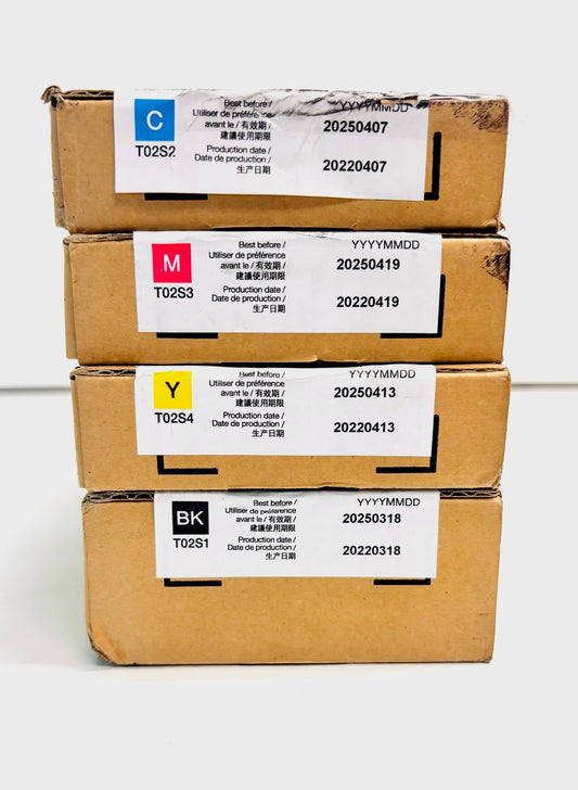 4 Genuine Epson WF-C20750 Series CMYK Inks T02S1, T02S2, T02S3, T02S4 (EXP 2025)