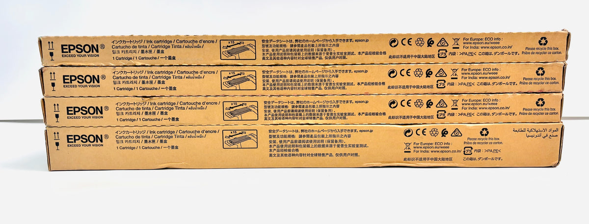 4 Genuine Epson WF-C20750 Series CMYK Inks T02S1, T02S2, T02S3, T02S4 (EXP 2025)
