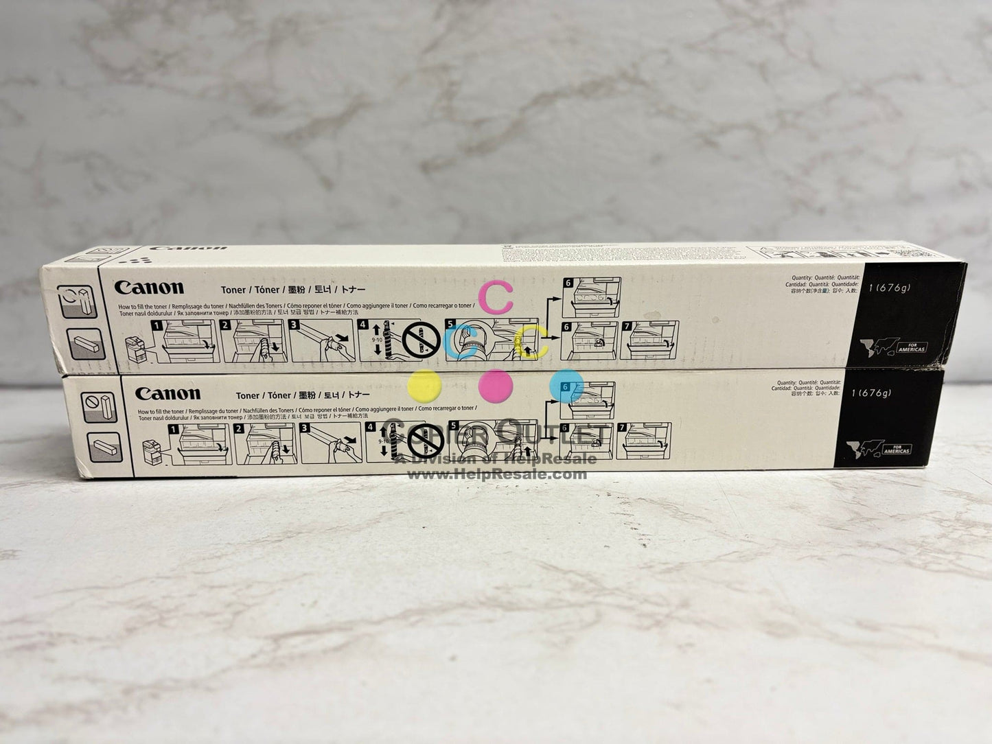 2 OEM Canon iR ADVANCE C5840i,C5850i,C5860i,C5870i GPR-61 CM High Yield Toners