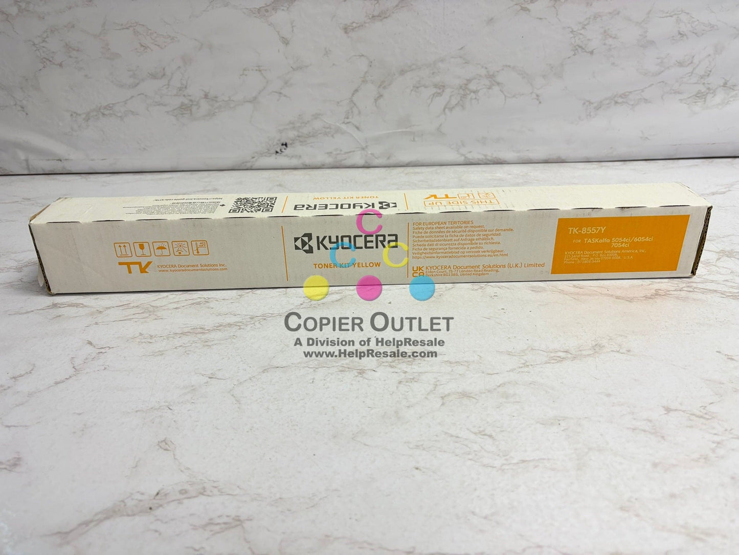 New Genuine Kyocera TASKalfa 6054ci, 7054ci Yellow Toner TK-8557Y 1T02XCAUS0