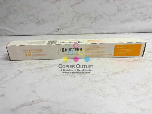 New Genuine Kyocera TASKalfa 6054ci, 7054ci Yellow Toner TK-8557Y 1T02XCAUS0