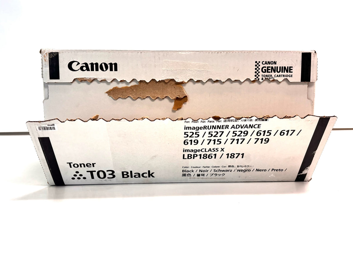 Open Genuine Canon iR. Advanced 525,615,715 Black Toner W/Open Seal T03