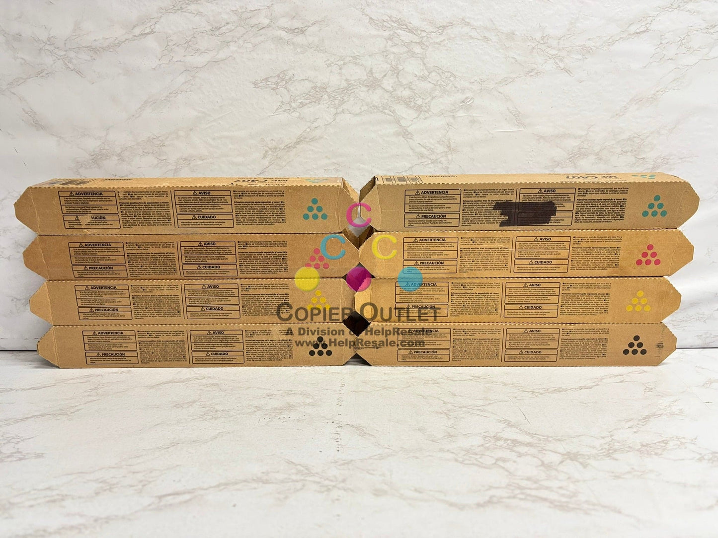 8 New Genuine Ricoh MP C407 CMYK Toner Cartridges 842207,842208,842209,842210