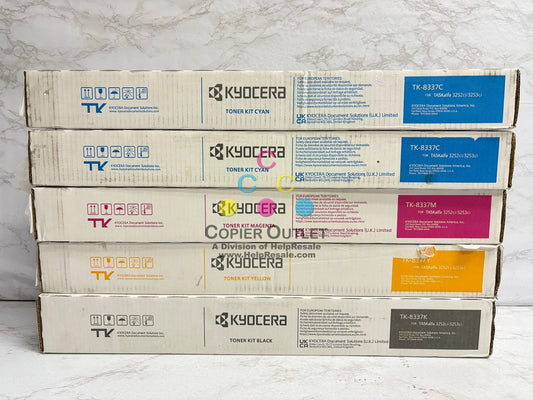 5 OEM Kyocera TASKalfa 3252ci, 3253ci,CS3252ci, CS3253ci TK-8337 CCMYK Toners