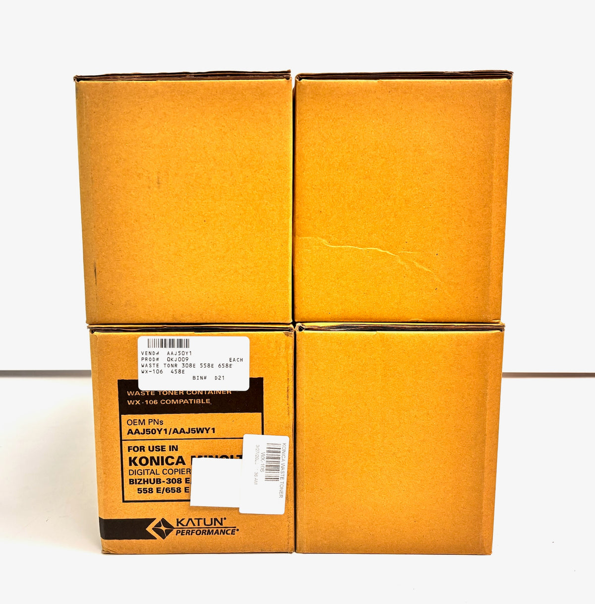 4 Compatible with Konica Waste Toner Containers AAJ50Y1/ AAJ5WY1/ WX-106