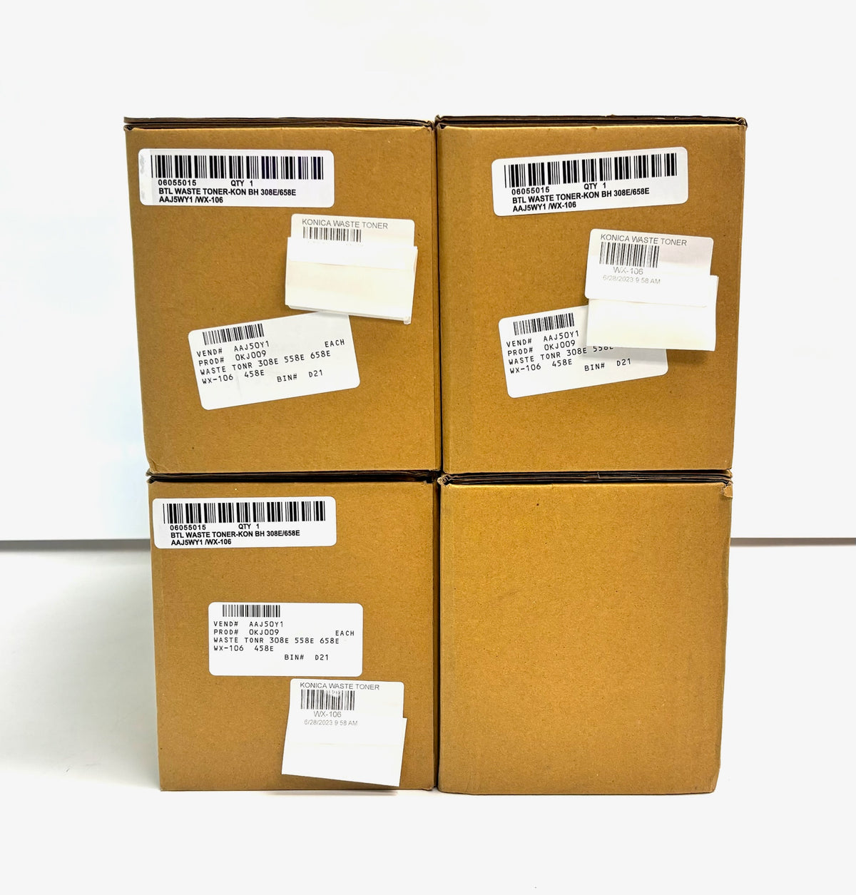 4 Compatible with Konica Waste Toner Containers AAJ50Y1/ AAJ5WY1/ WX-106