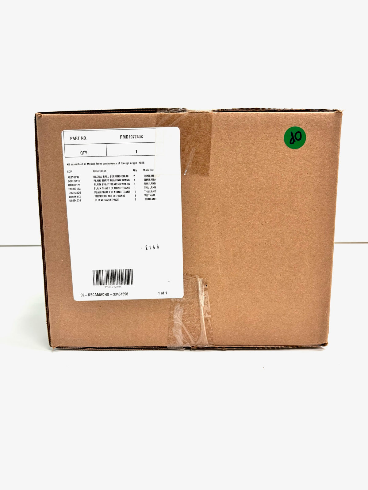 Open OEM Ricoh MP4054SP/MP5054SP Maintenance (PM) Kit  PMD197240K -320K