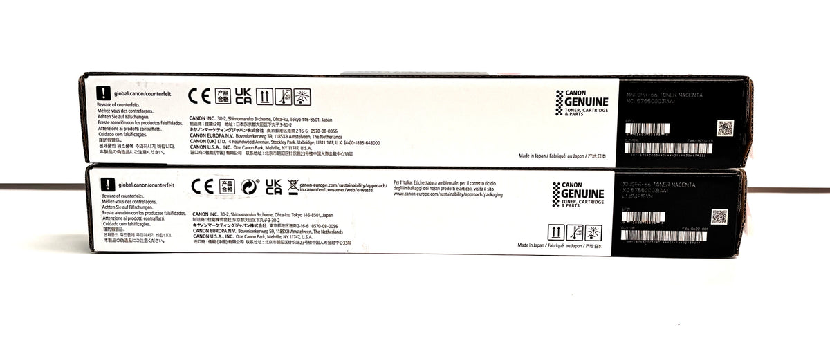 2 Genuine Canon IRA C3326, C3926, C3935 Magenta High Yield Toners GPR66, GPR-66M