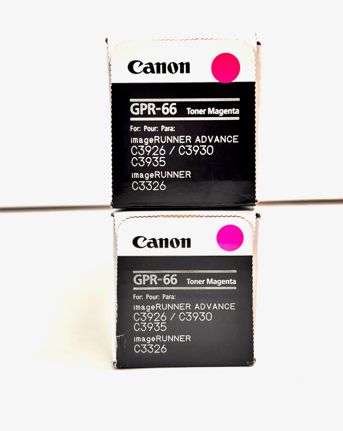 2 Genuine Canon IRA C3326, C3926, C3935 Magenta High Yield Toners GPR66, GPR-66M