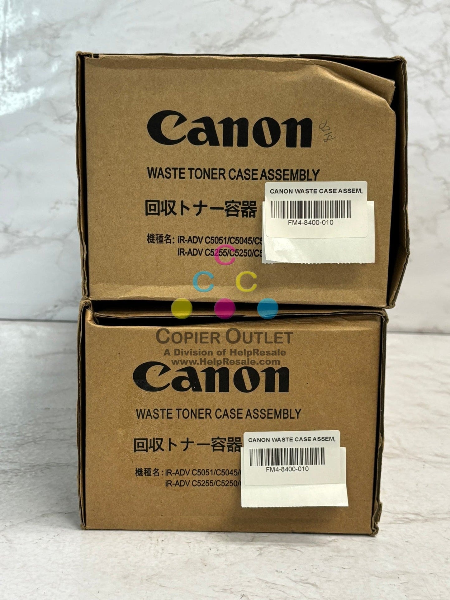 2 OEM Canon iR AD C5030,C5250,C5255 Waste Toner Containers FM4-8400-010