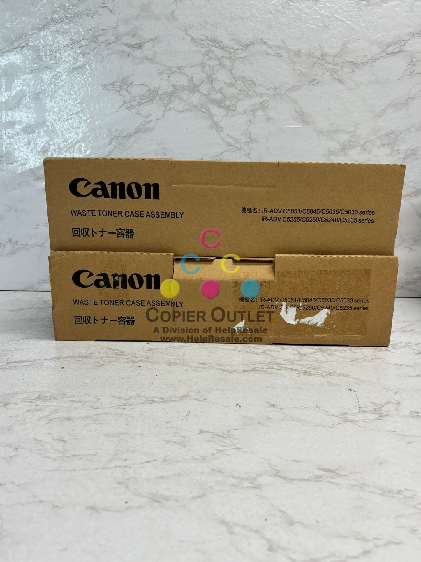2 OEM Canon iR AD C5030,C5250,C5255 Waste Toner Containers FM4-8400-010