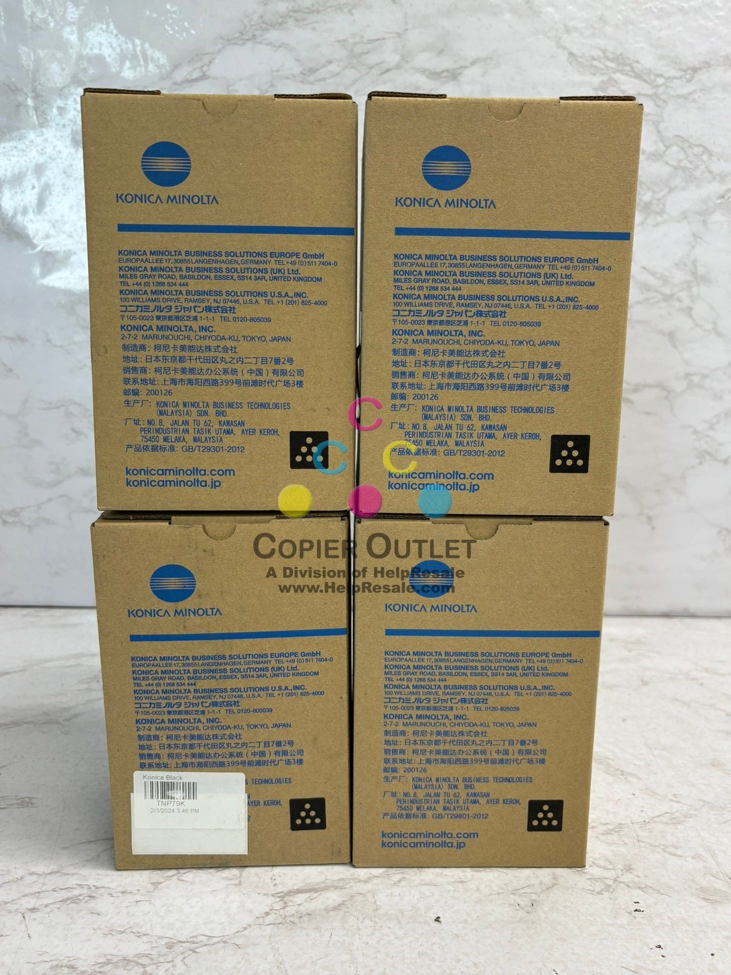 4 New OEM Konica BH C4050i C3350i C3351i C4051i TNP79 Black Toner Cartridges