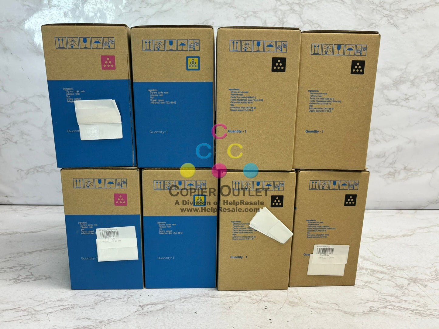 8 New OEM Konica BH C4050i C3350i C3351i C4051i TNP79 MMYYKKKK Toner