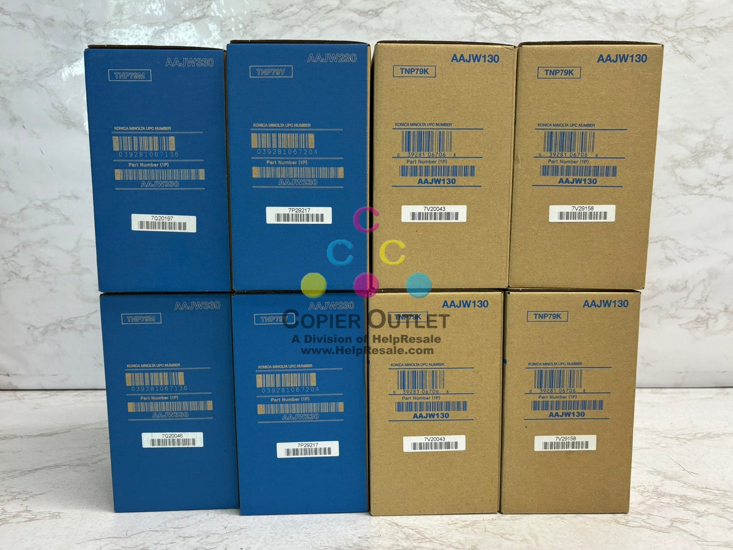 8 New OEM Konica BH C4050i C3350i C3351i C4051i TNP79 MMYYKKKK Toner