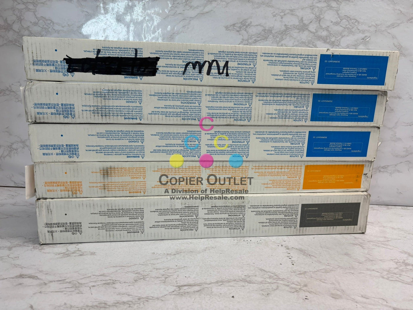 5 New OEM Kyocera TASKalfa 3552ci/3553ci/4052ci TK-8527 CCCYK Toner Cartridges