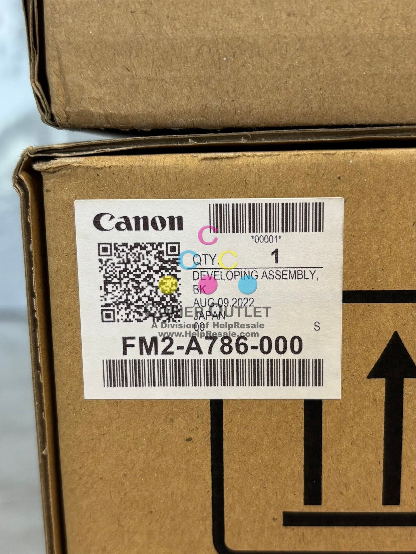 4 OEM Canon iP C60,C700,C800 CMYK Developer Units FM2-A786-000,A787,A788, A789