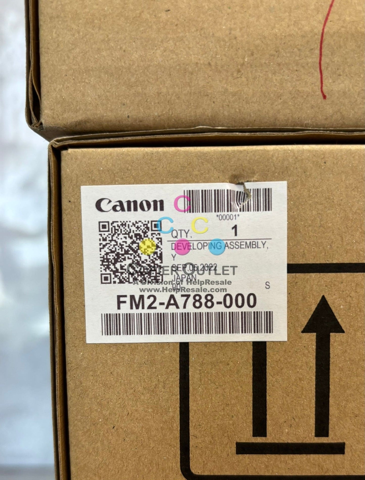4 OEM Canon iP C60,C700,C800 CMYK Developer Units FM2-A786-000,A787,A788, A789