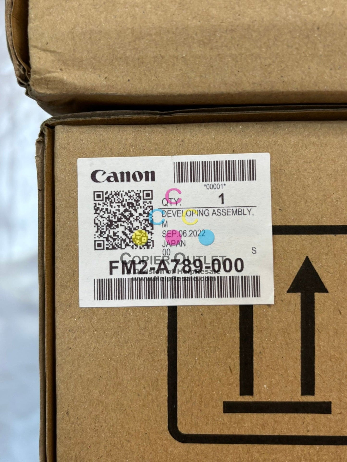 4 OEM Canon iP C60,C700,C800 CMYK Developer Units FM2-A786-000,A787,A788, A789