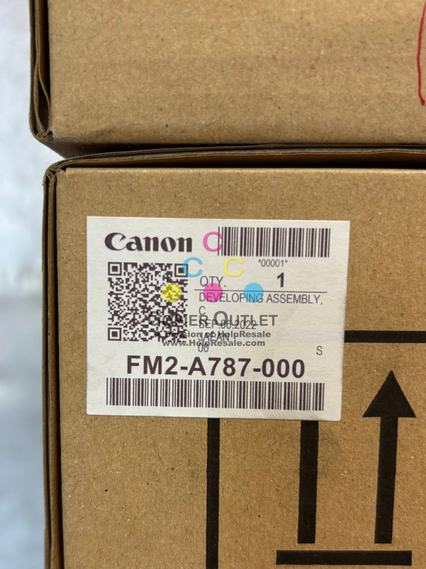 4 OEM Canon iP C60,C700,C800 CMYK Developer Units FM2-A786-000,A787,A788, A789