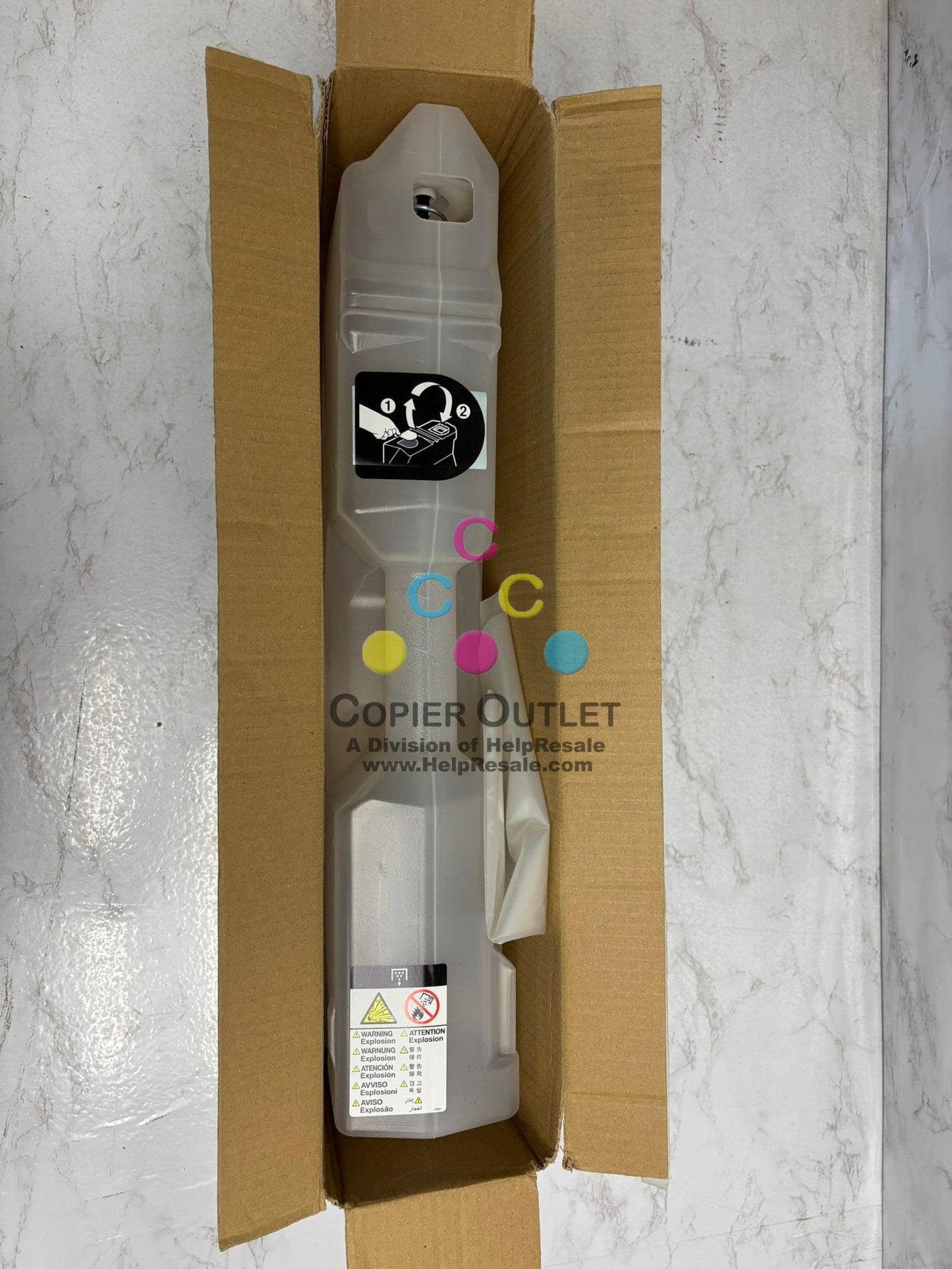 Open OEM Konica Bizhub C1085, C1100 Waste Toner Box A1RF-R700-23, A1RFR70023