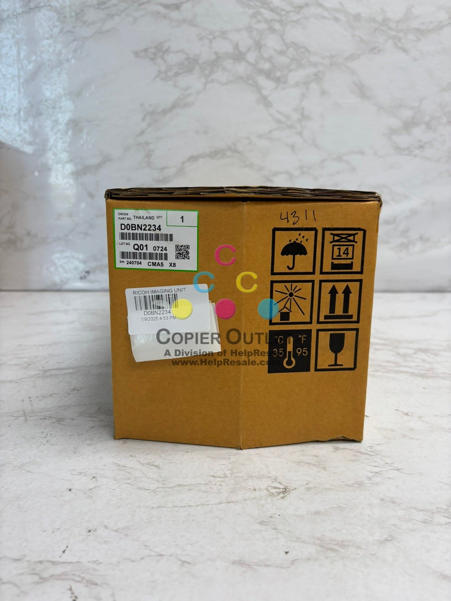 Genuine Ricoh IM C3000,C3500,C4500,C6000 Black Imaging Drum D0BN2234, D0BN-2234