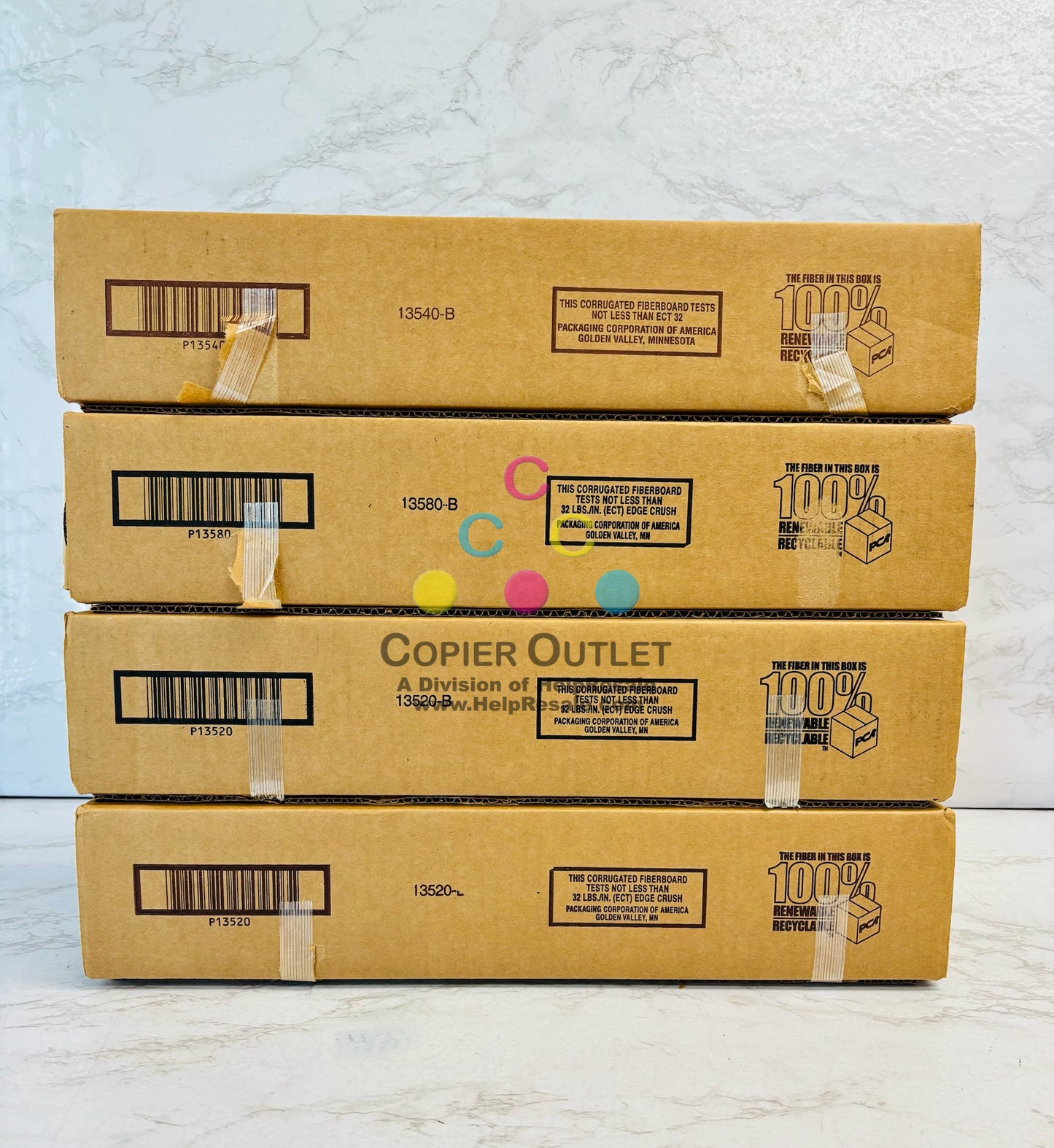 4 Open OEM Toshiba E STUDIO 2505AC, 3005AC Cyan, Yellow & Black Toner T-FC505U CYKK
