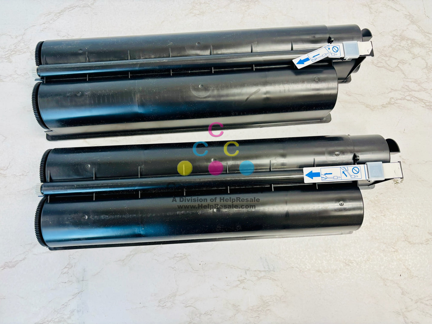 2 Open OEM Toshiba E STUDIO 5508A, 6508A, 6508AG Black Toner T-5508U w/ Tabs