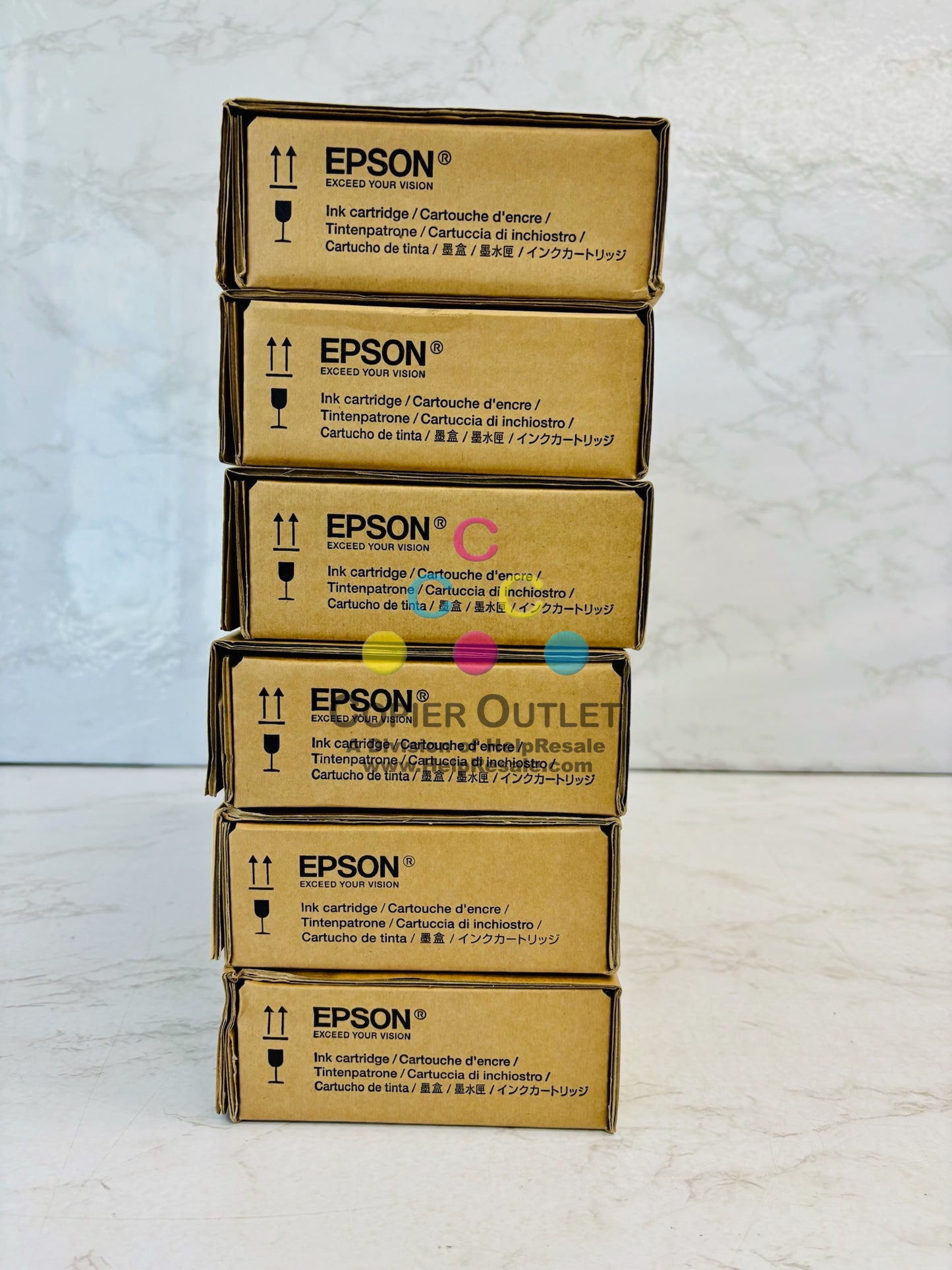 6 Genuine Epson P6000,P7000 Cyan,LM,LK,PK Inks T8241,T8245,T8246,T8249 2020-24