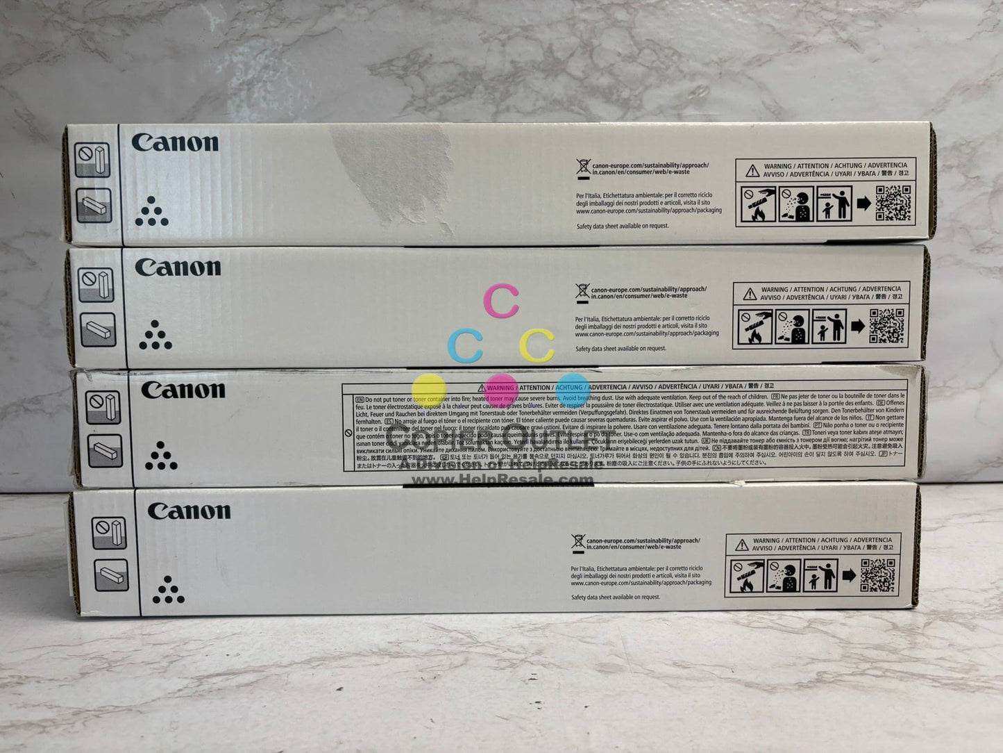 4 Cosmetic OEM Canon iR C3926,C3930,C3935,C3326 GPR-66 CMYK Toners (GPR66)