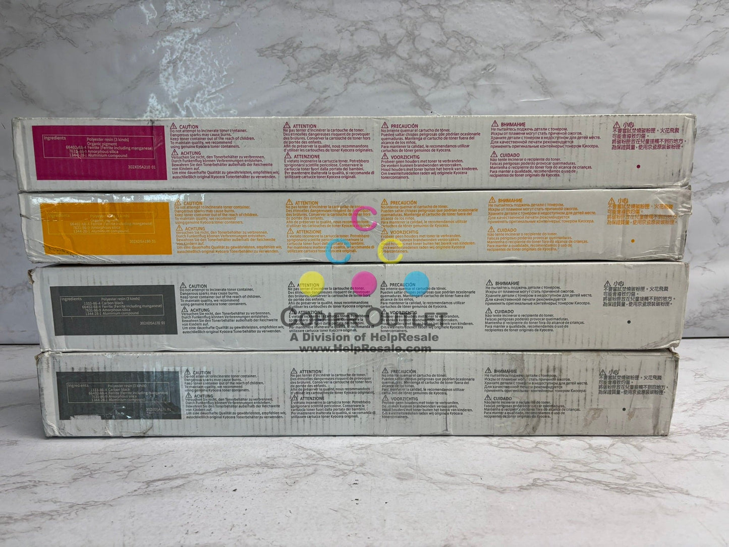 4 Cosmetic OEM Kyocera TASKalfa 3554ci  MYKK Toners TK-8377 ( No Cyan)