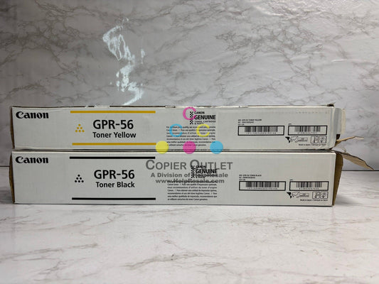 2 Open OEM Canon iR ADV C7565,C7570,C7580,C7765,C7770,C7780 Toners GPR-56 YK