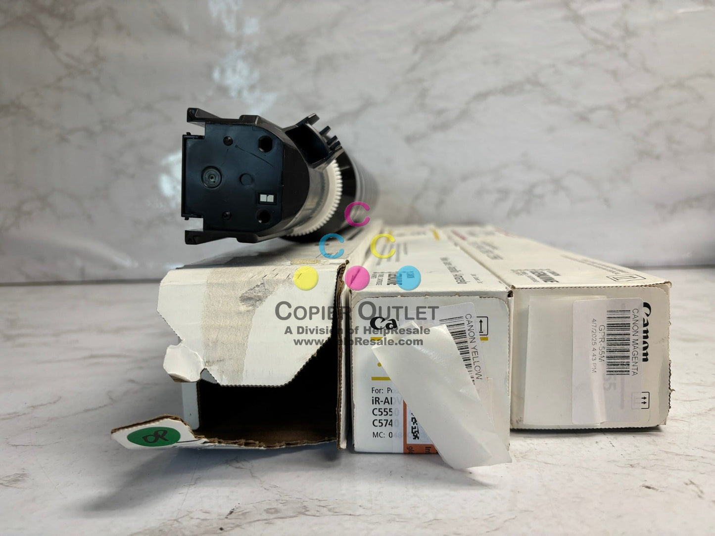 3 Cosmetic OEM Canon iR ADV C5535,C5540,C5550,C5560 GPR-55 MYK Toner(Open Black)