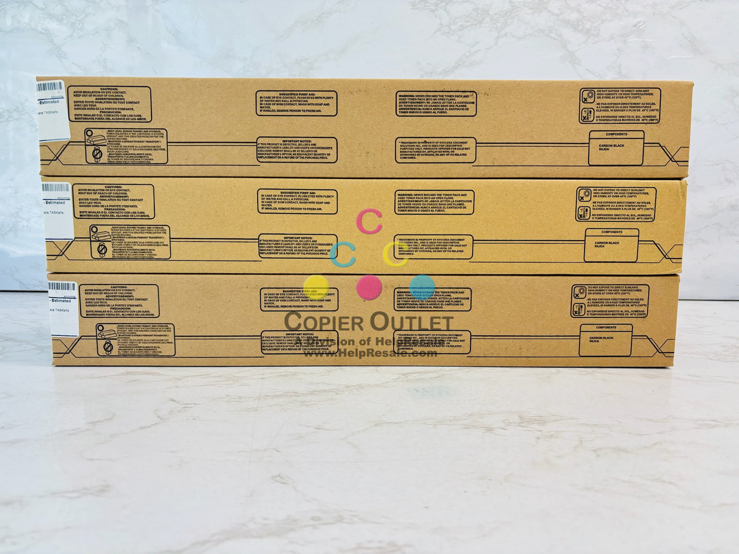 3 Unbrandred Kyocera TASKalfa 4002i, 5002i, 6002i Black Toner TK-6327K, TK-6329K