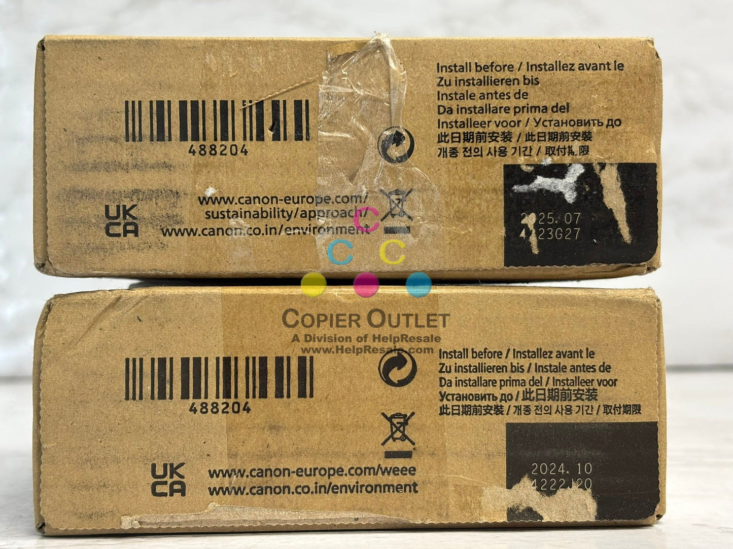 2 New OEM Canon IP PRO-2000, PRO-2100 Clear Ink PFI-1100CO EXP: 10/2024, 7/2025