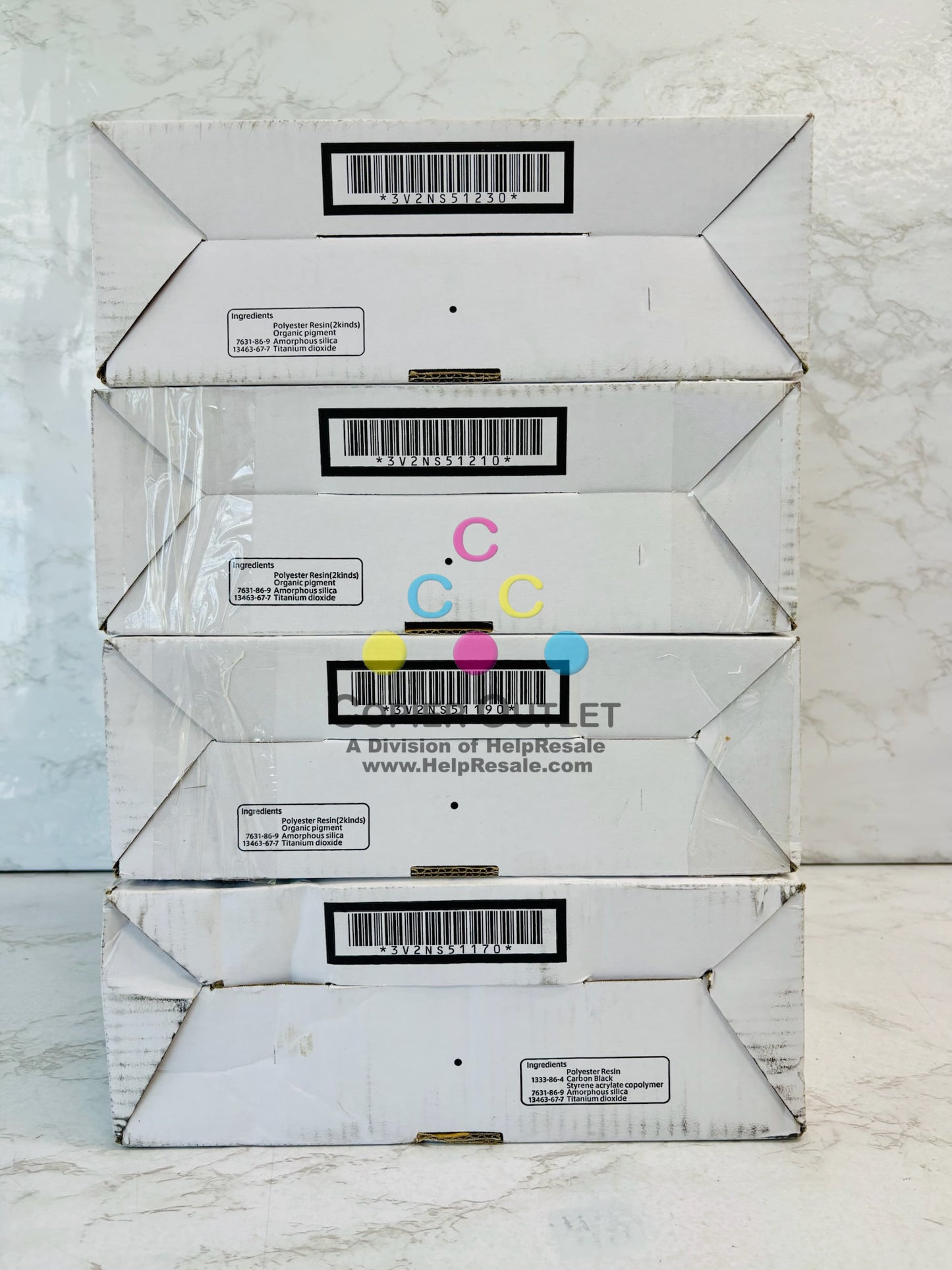 4 Open OEM Kyocera  ECOSYS 6035cidn Cyan, Mag., Yellow, Black Toner TK-5152 CMYK