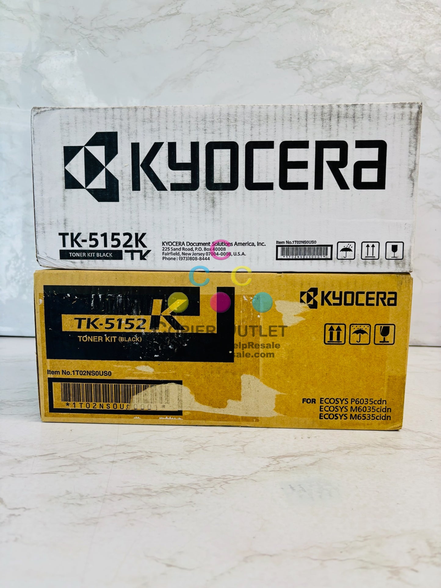 2 Genuine Kyocera ECOSYS 6035cidn,M6535cidn, P6035cdn Black Toner TK-5152K