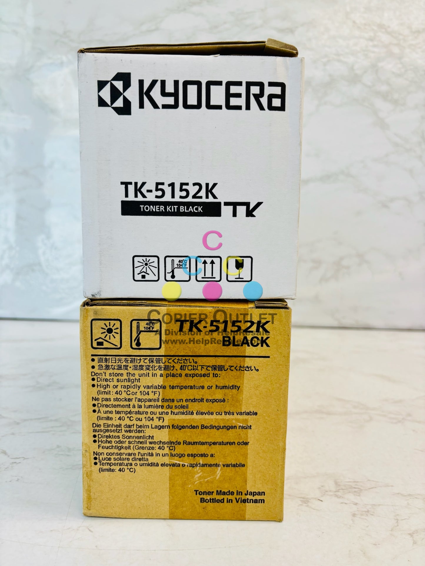 2 Genuine Kyocera ECOSYS 6035cidn,M6535cidn, P6035cdn Black Toner TK-5152K