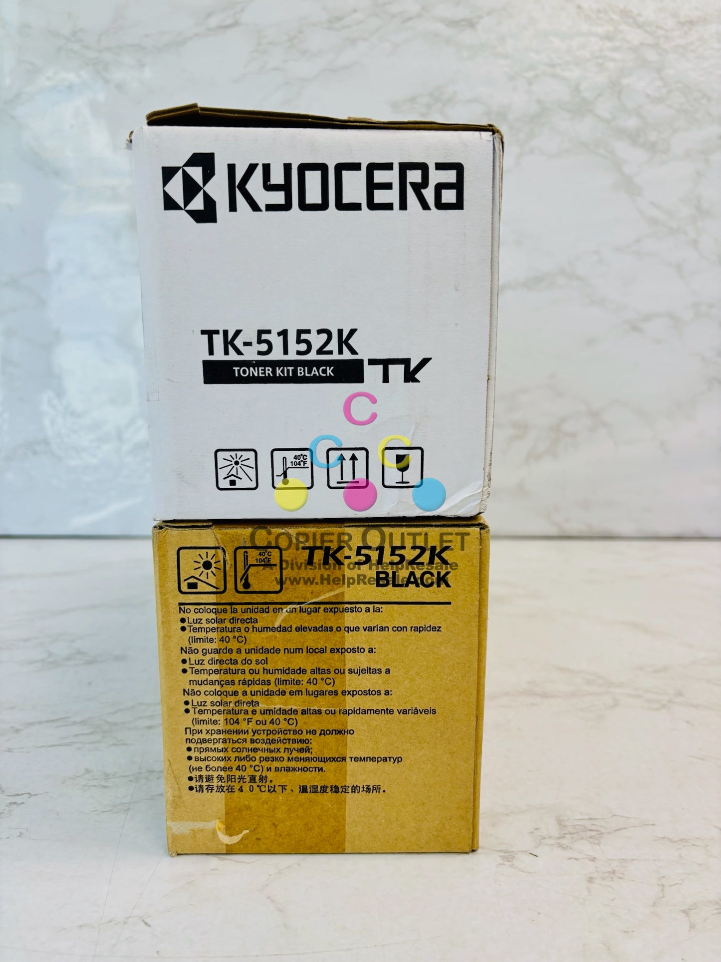 2 Genuine Kyocera ECOSYS 6035cidn,M6535cidn, P6035cdn Black Toner TK-5152K