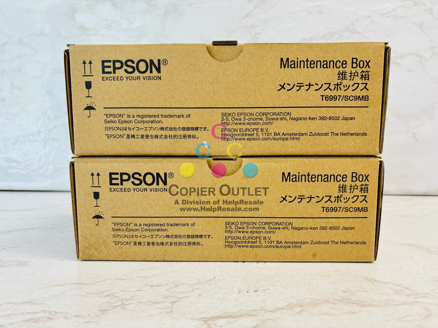 2 Genuine Epson SureColor P9370,P7370 Maintenance Box C13T699700
