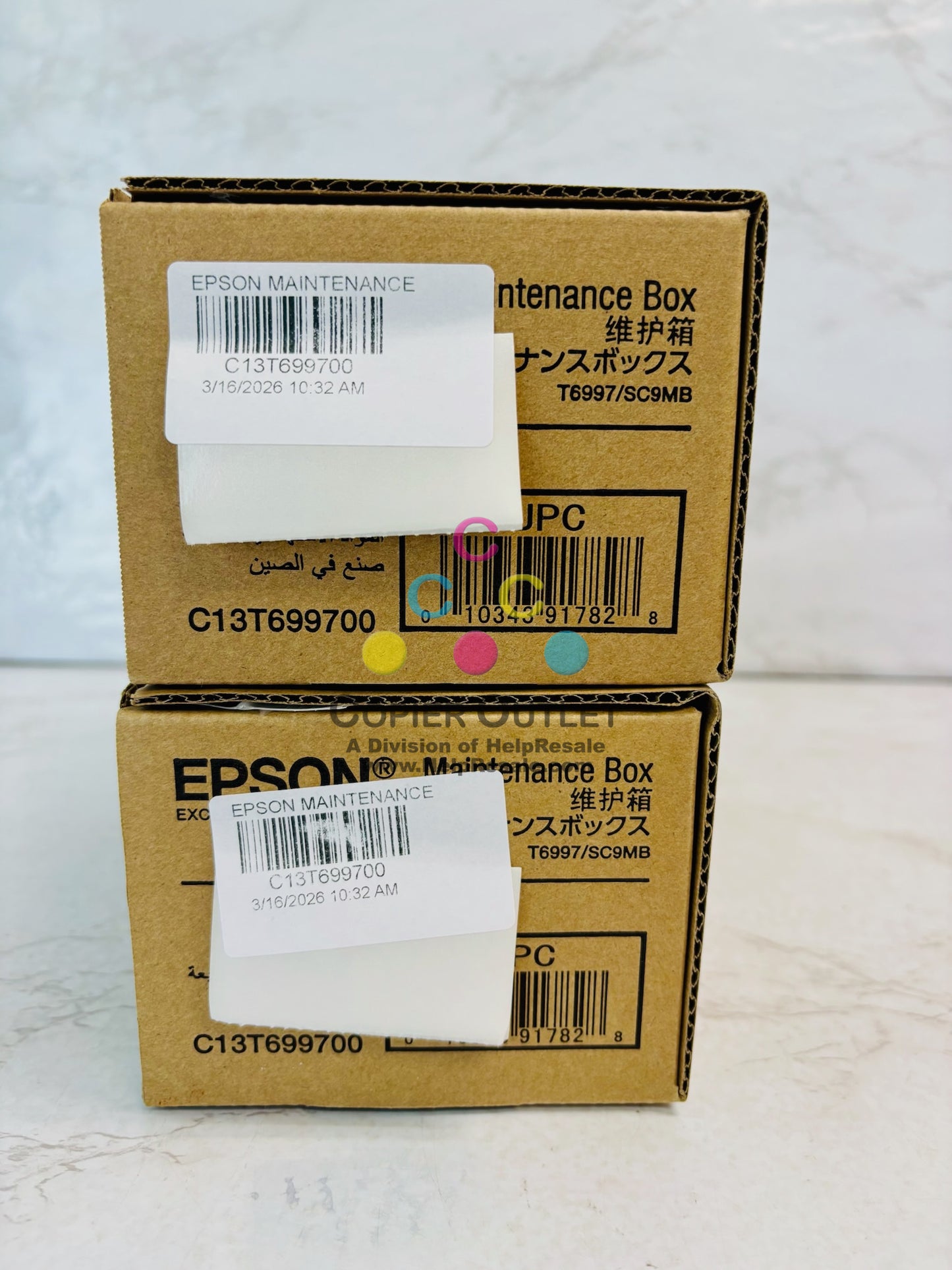 2 Genuine Epson SureColor P9370,P7370 Maintenance Box C13T699700