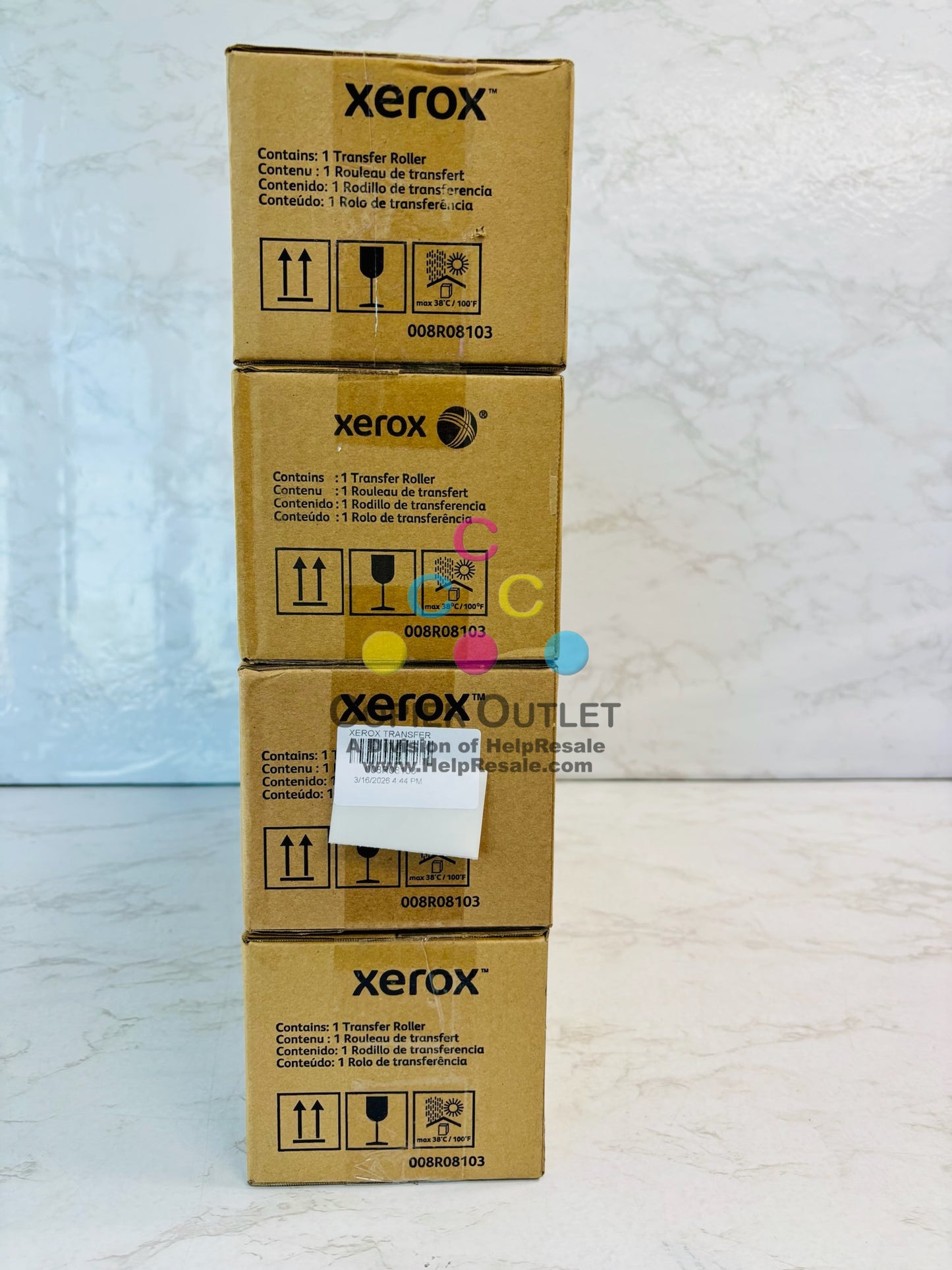 4 Genuine Xerox AltaLink C8130, C8135, C8145 Transfer Roller 008R08103