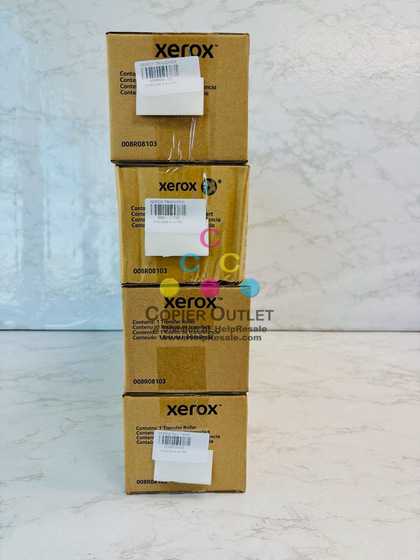 4 Genuine Xerox AltaLink C8130, C8135, C8145 Transfer Roller 008R08103