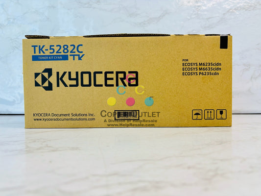Genuine Kyocera ECOSYS M6235cidn, M665cidn, P6235cdn Cyan Toner TK-5282C