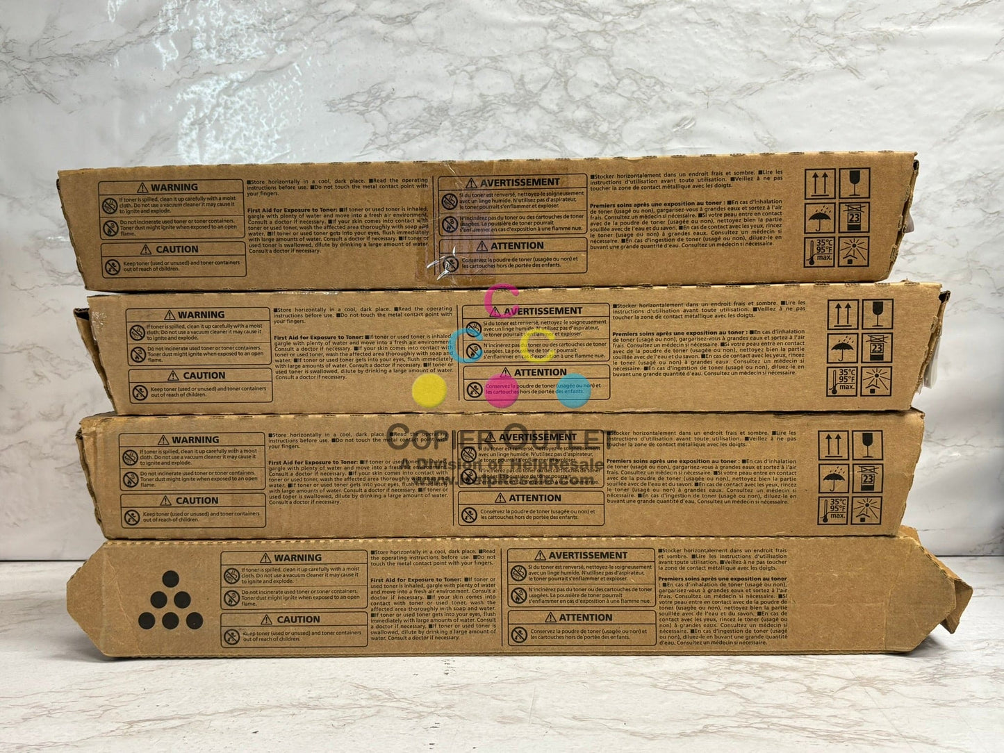 4 New OEM Ricoh IM C3000,IMC3500 MMKK Magenta & Black Toners 842251,842253