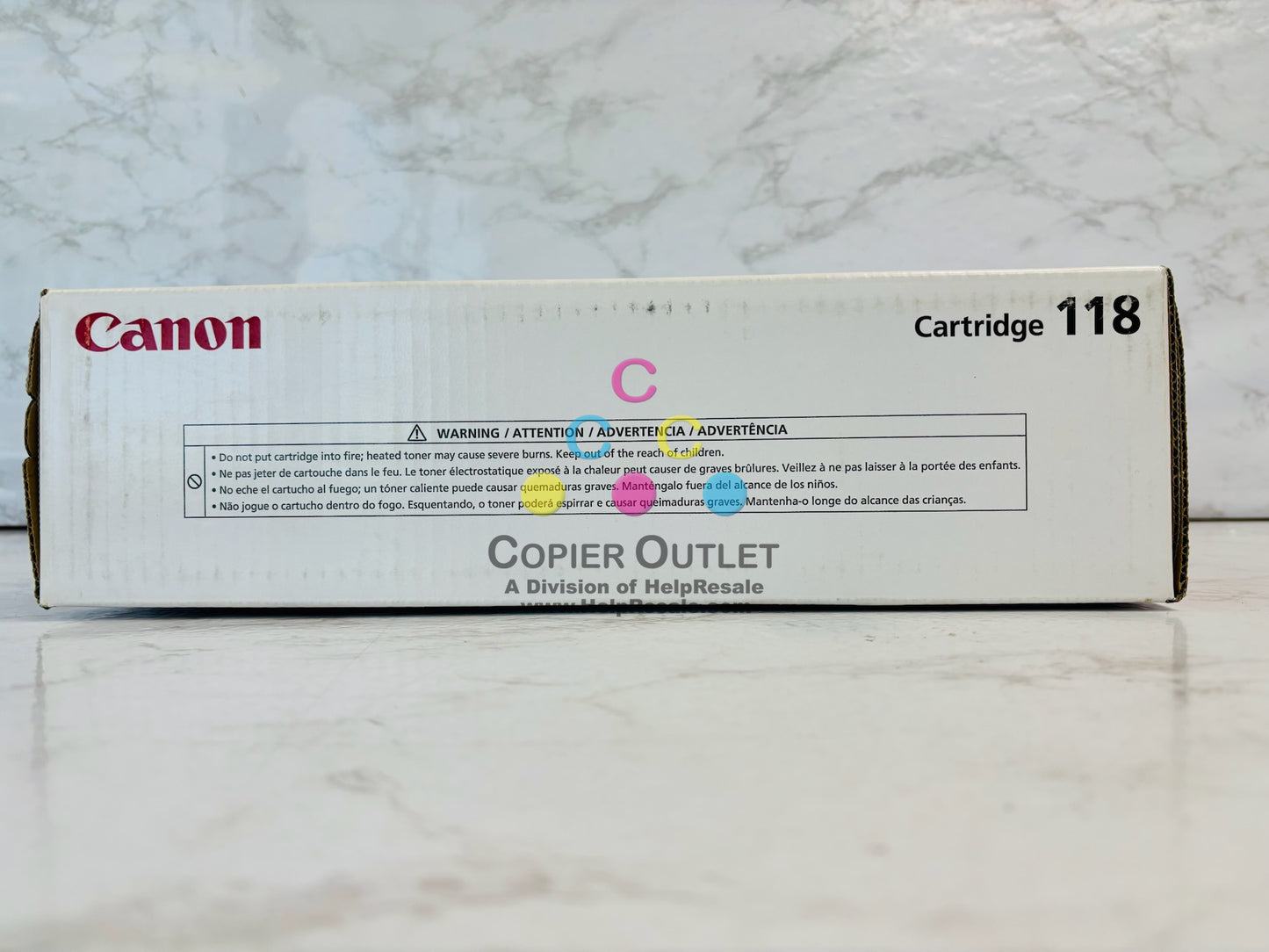 Genuine Canon ImageClass LBP7200CDN, LBP7660CDN Yellow Cartridge 118, 2659B001AA