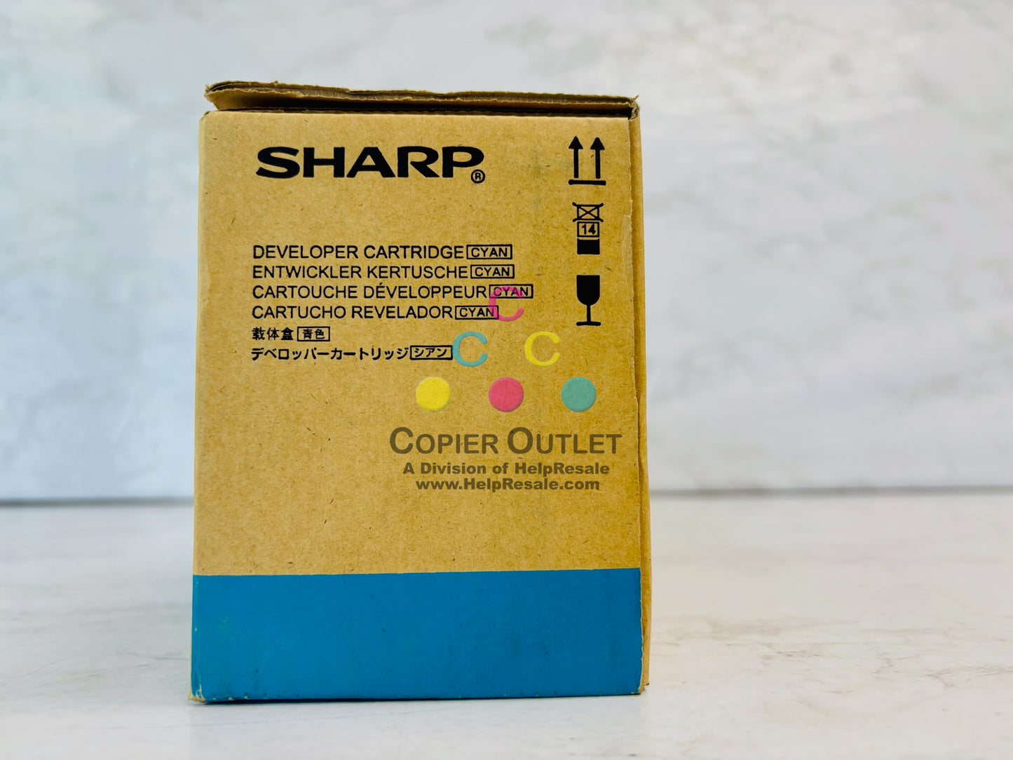 Genuine Sharp Multi Function MX C250, C300P Cyan Developer Cartridge MX-C30NV-C