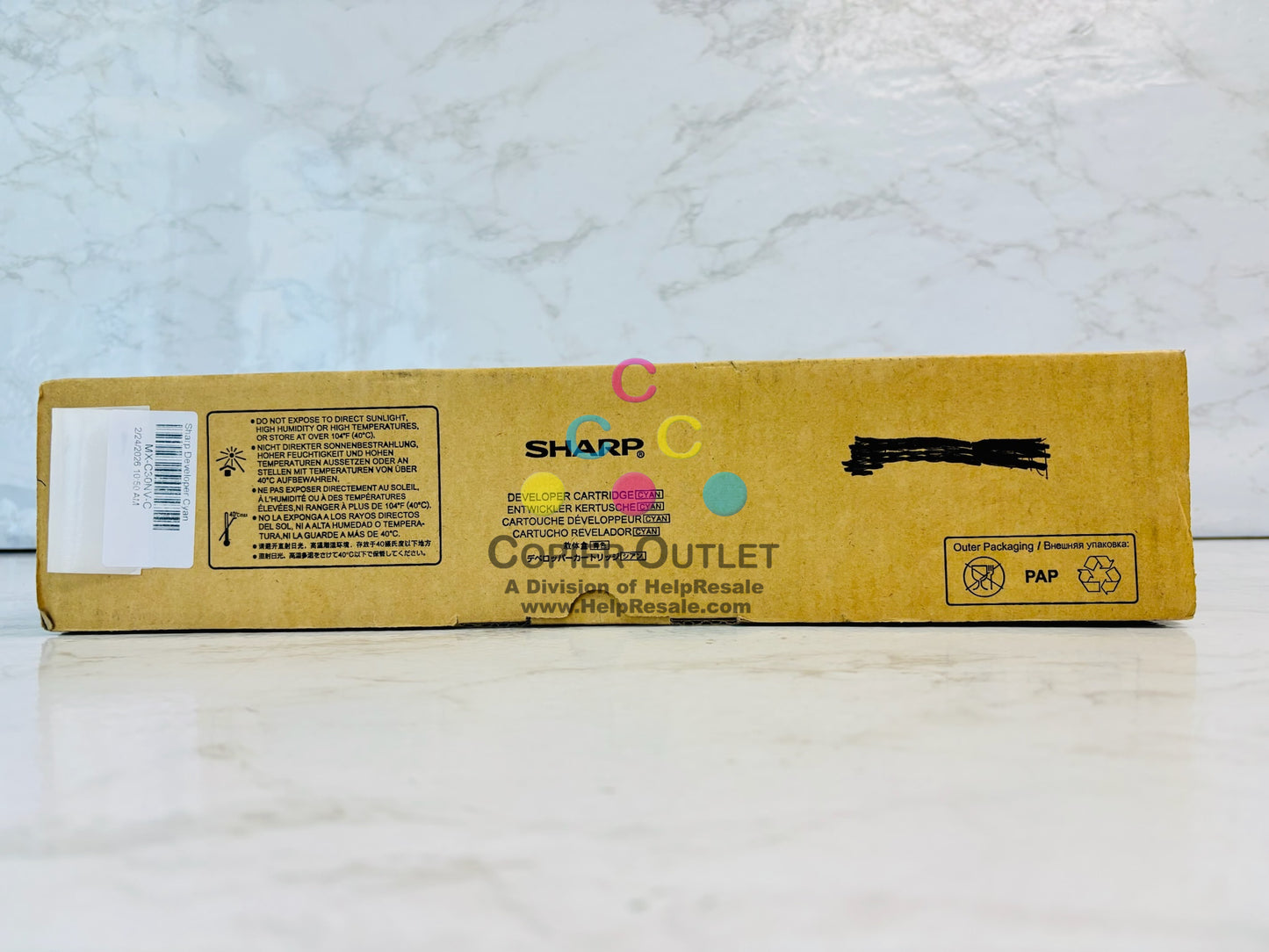 Genuine Sharp Multi Function MX C250, C300P Cyan Developer Cartridge MX-C30NV-C